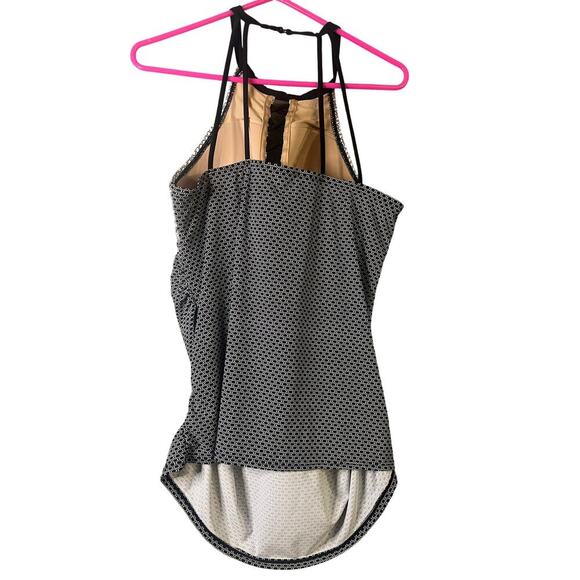 NWOT Cacique swim women’s plus size Tankini swim top black grey & white size 18 - Picture 3 of 10